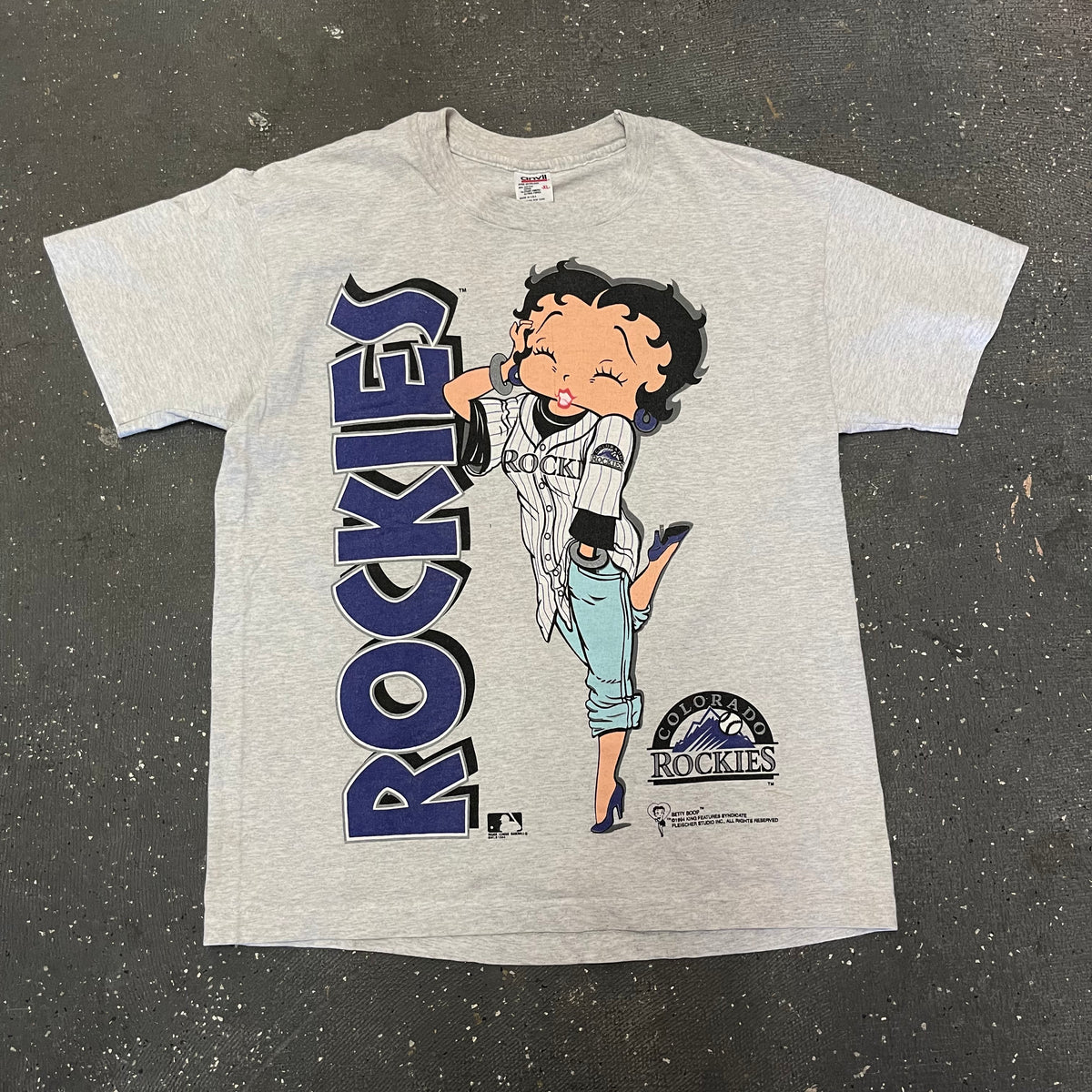 Betty Boop Colorado Rockies Baseball Shirt - High-Quality Printed Brand