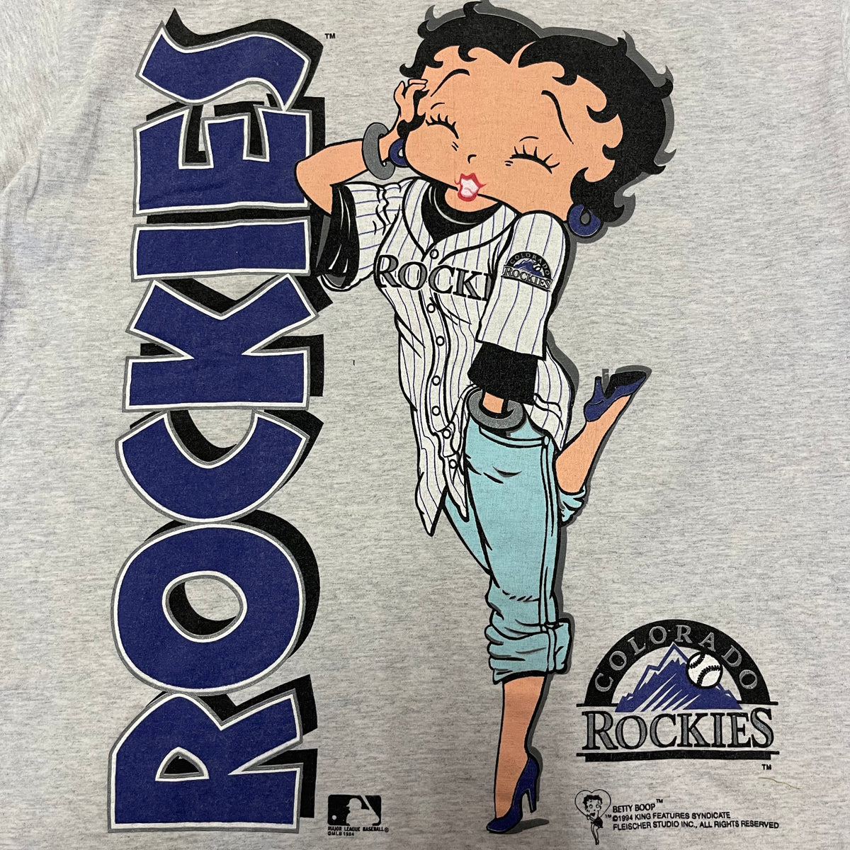 Betty Boop Colorado Rockies Baseball Shirt - High-Quality Printed Brand