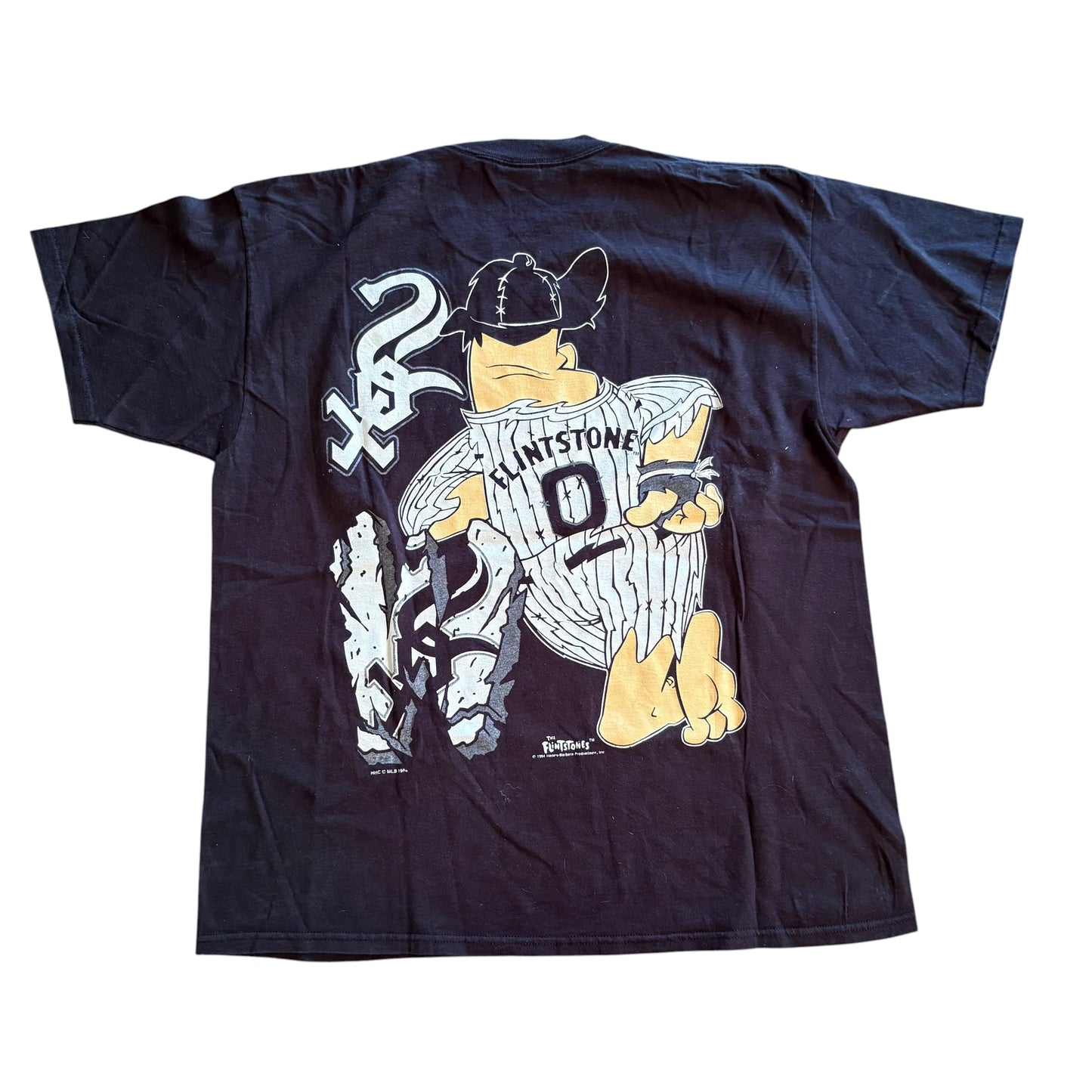 Flintstones White Sox Tee — Black