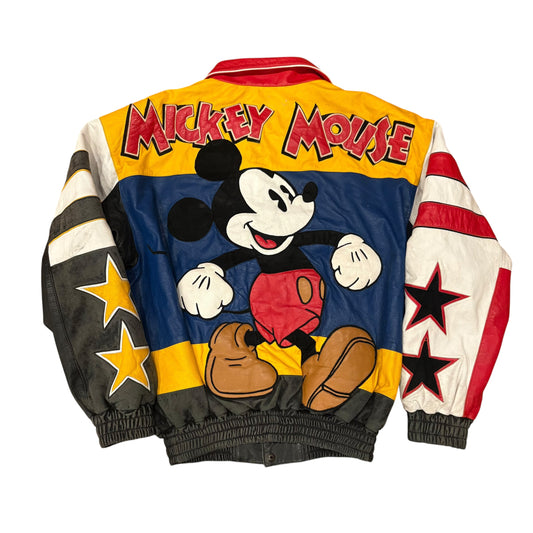 Vintage Mickey Mouse Disney Leather Jacket