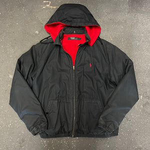 Polo Black Zip Up Jacket (90s)