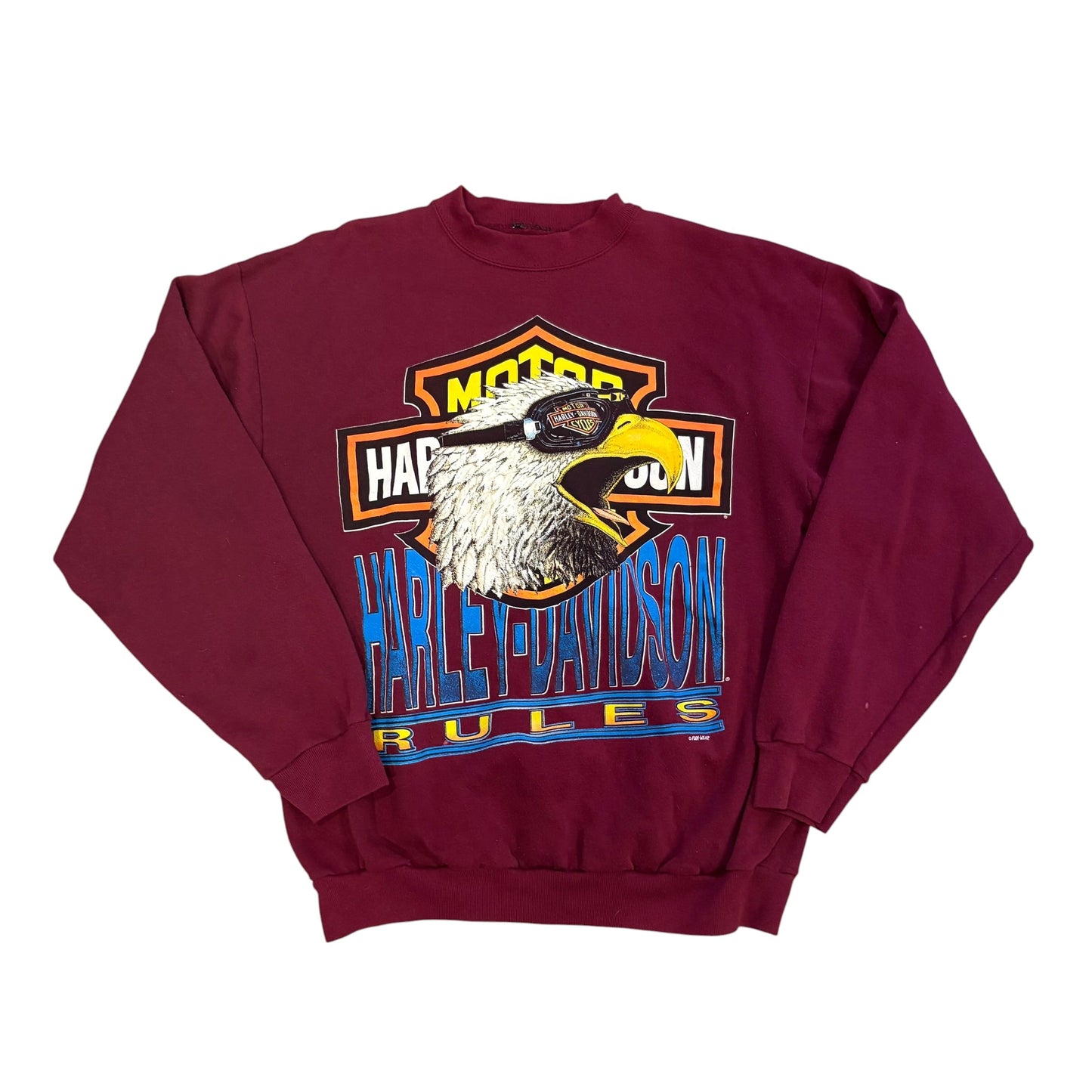 Vintage Harley-Davidson Rules Eagle Crewneck Sweatshirt