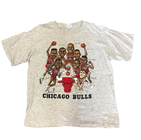 Vintage Chicago Bulls Caricature Salem Sportswear Tee