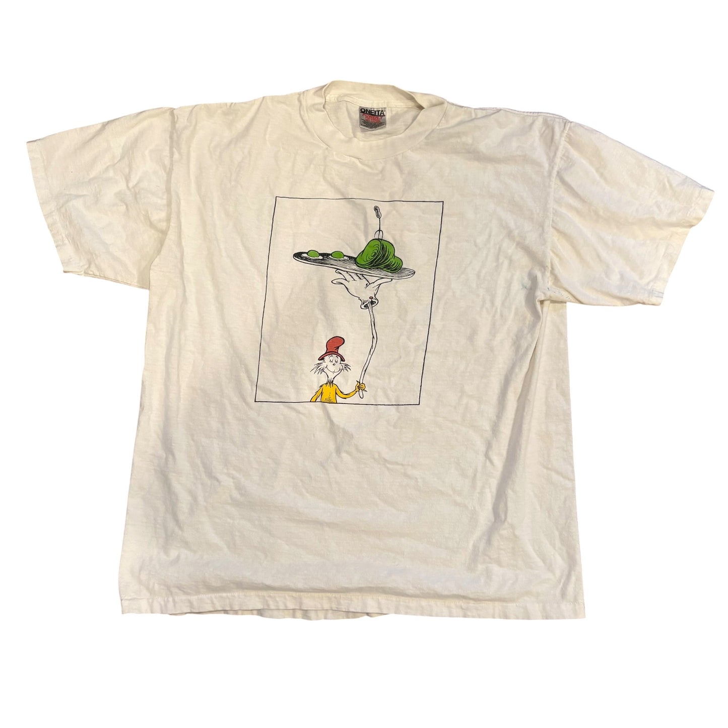 Vintage 90s Dr. Seuss Green Eggs and Ham Graphic Tee