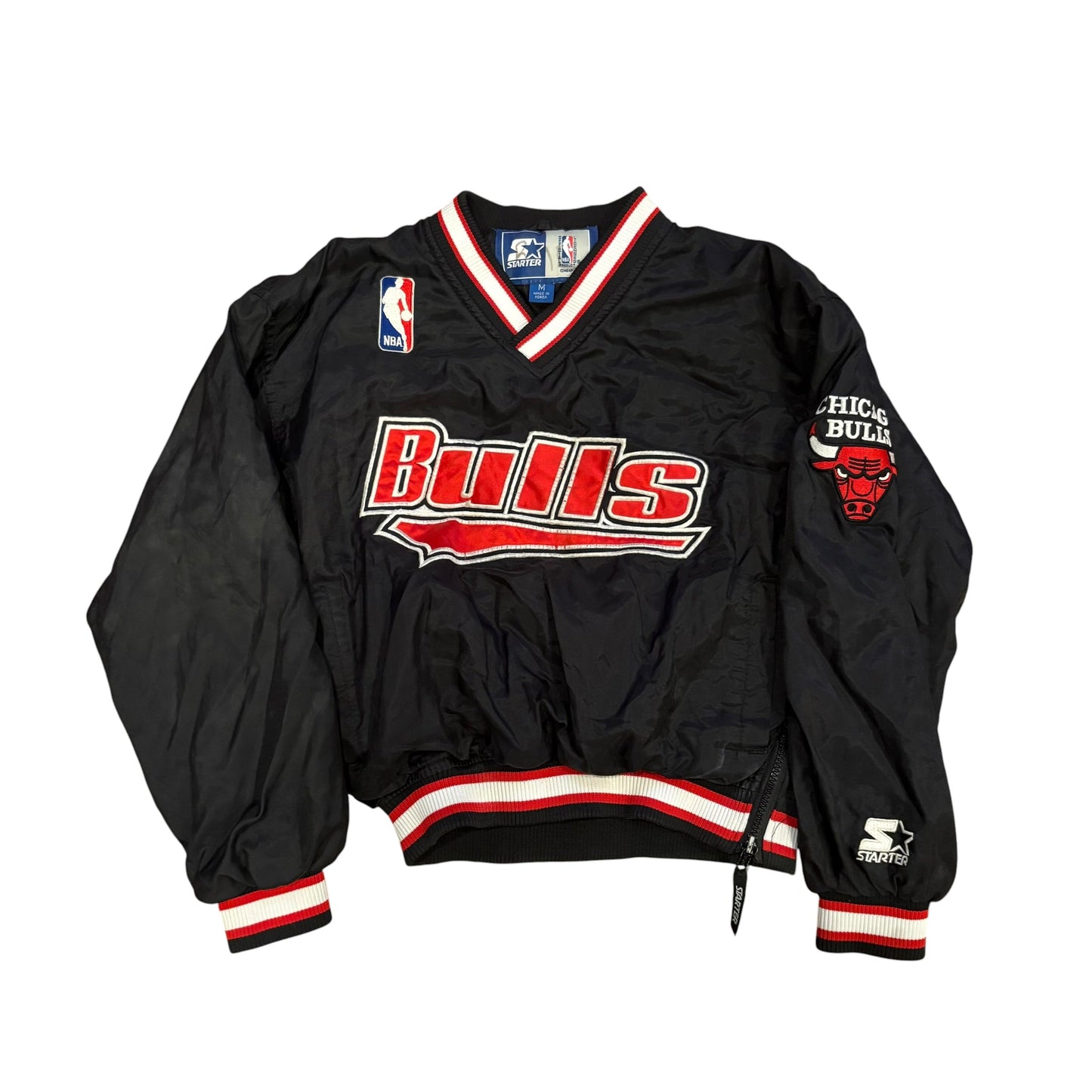 Vintage 90s Chicago Bulls Starter Pullover Jacket