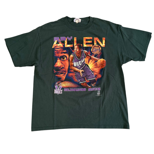 Vintage Ray Allen Milwaukee Bucks T-Shirt — XL