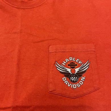 Harley Davidson Las Vegas Orange Tee (90s)