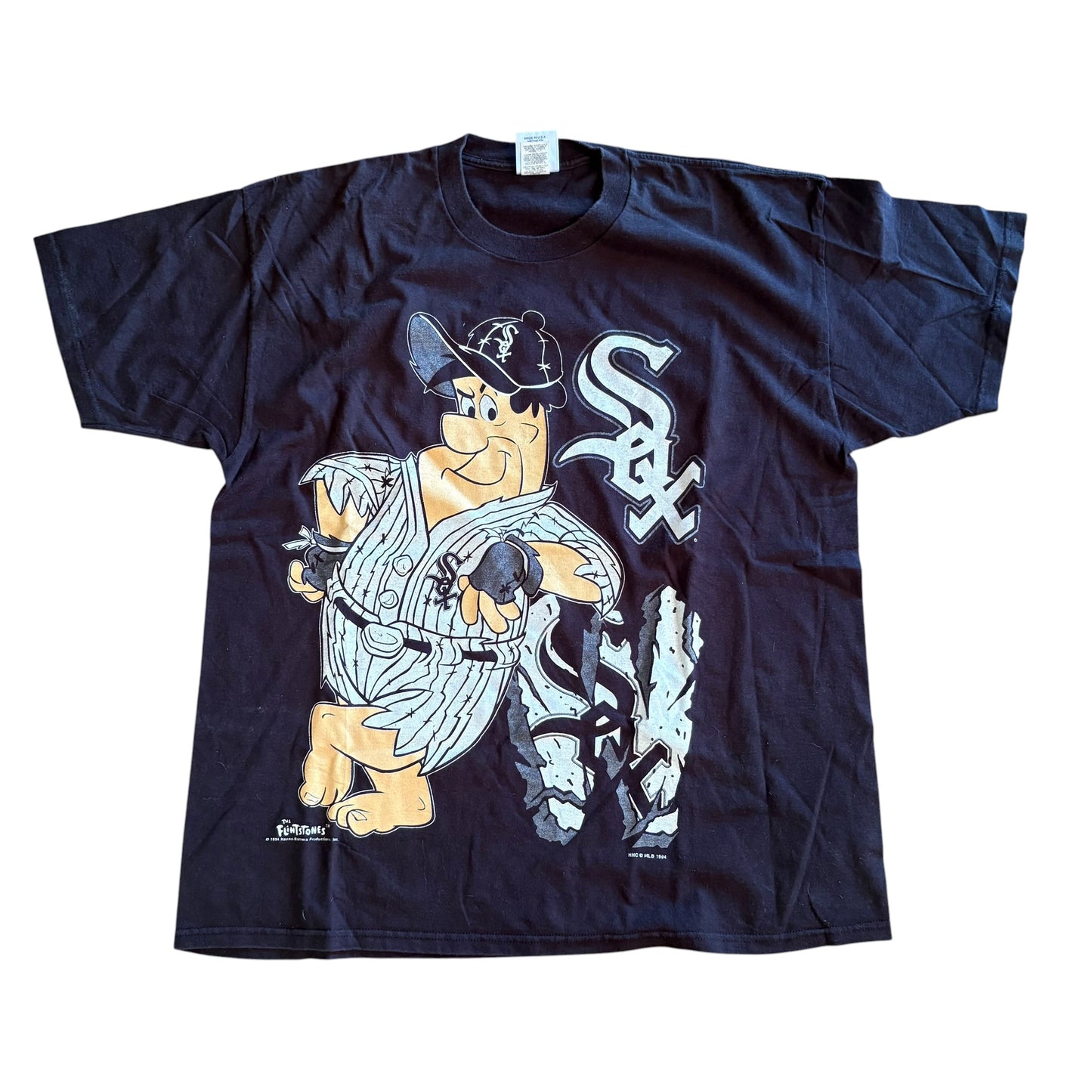 Flintstones White Sox Tee — Black