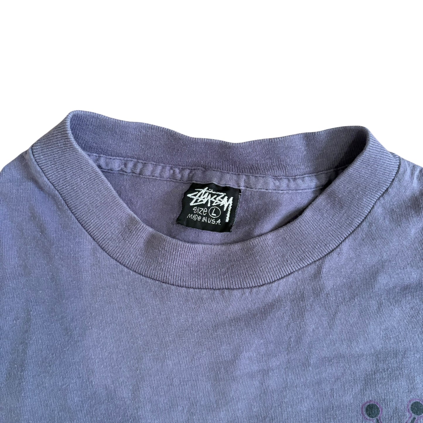 Vintage Stussy King T-Shirt — Purple L Made in USA