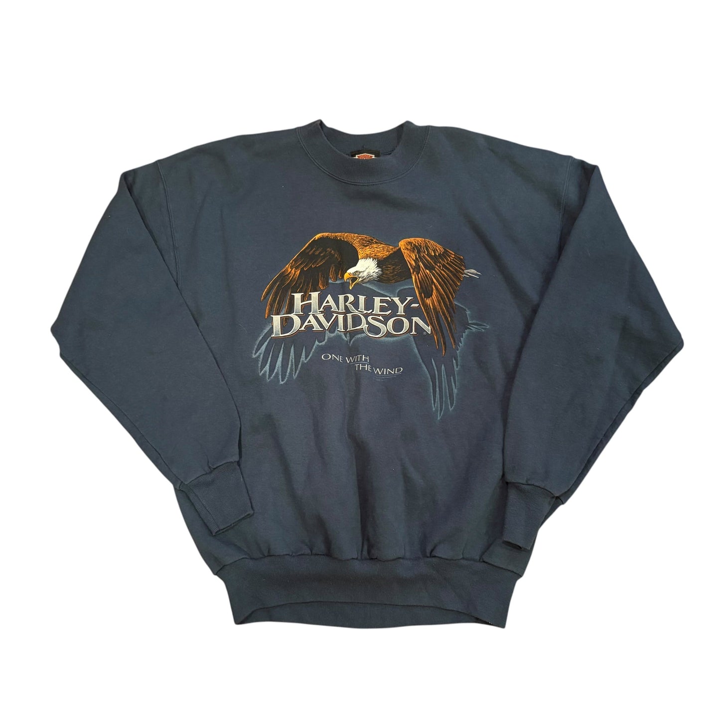 Vintage Harley-Davidson One With The Wind Eagle Crewneck Sweatshirt
