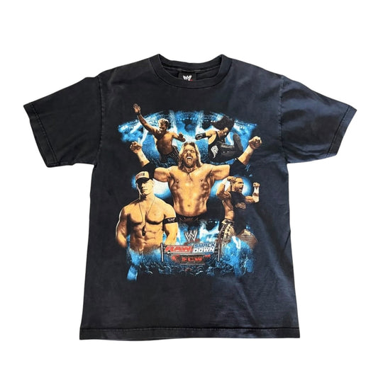 Vintage WWE Raw SmackDown Multi-Wrestler Graphic Tee