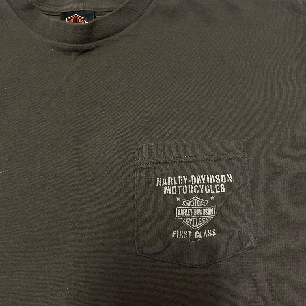 Harley Davidson Motorcycles First Class Pocket Tee (2000s)