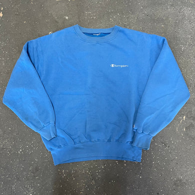 Champion Script Blue Crewneck